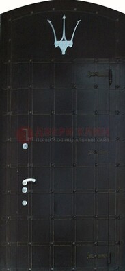 Металлическая арочная дверь ДА-22 высокого качества в Тихвине
