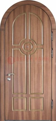 Арочная дверь с отделкой массивом ДА-35 в Тихвине