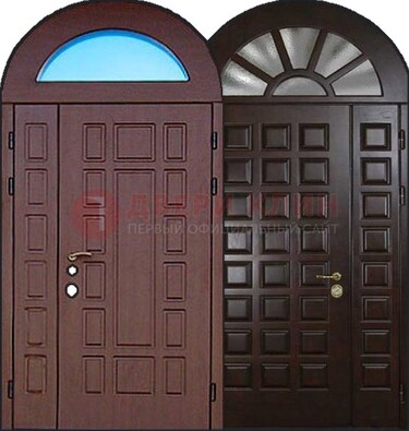 Стальная арочная дверь ДА-8 для административного здания в Тихвине