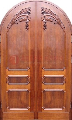 Металлическая арочная дверь ДА-9 в салон красоты в Тихвине