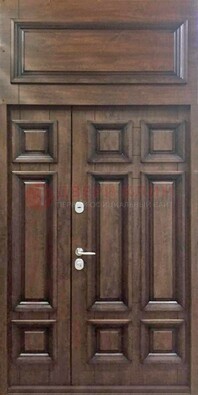 Классическая входная дверь с верхней фрамугой ДФГ-15 в Тихвине