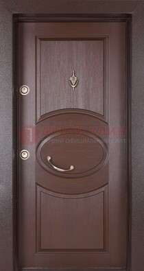 Железная дверь с массивом дуба в стиле классика ДМД-55 в Тихвине