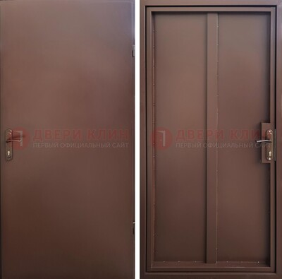 Техническая дверь с порошковым покрытием медный антик с двух сторон ДП-253 в Тихвине