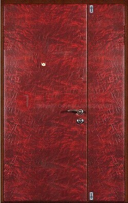 Красная тамбурная дверь ДТМ-33 в Тихвине