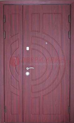 Тамбурная красная железная дверь с виноритом ДВТ-3 в Тихвине