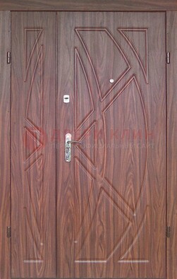 Железная тамбурная полуторная дверь с МДФ ПЛ-7 в Тихвине