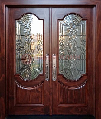 Классическая железная дверь с массивом дуба для входа ВЖ-23 в Тихвине